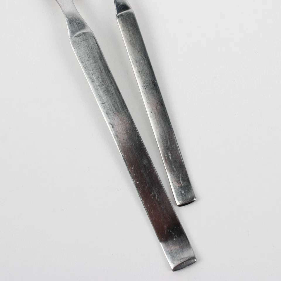 Lot Of 4 Splendide SPL10 (Stainless) Flatware 2 Dinner Forks 2 Salad Forks - Image 4 of 4