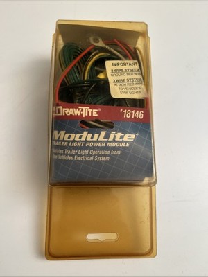 Draw-Tite ModuLite Trailer Lights Power Module Flat 4 Pin Plug 2 or 3 Wire NOS