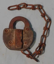 Vintage  Adlake Padlock, Locked, No Key