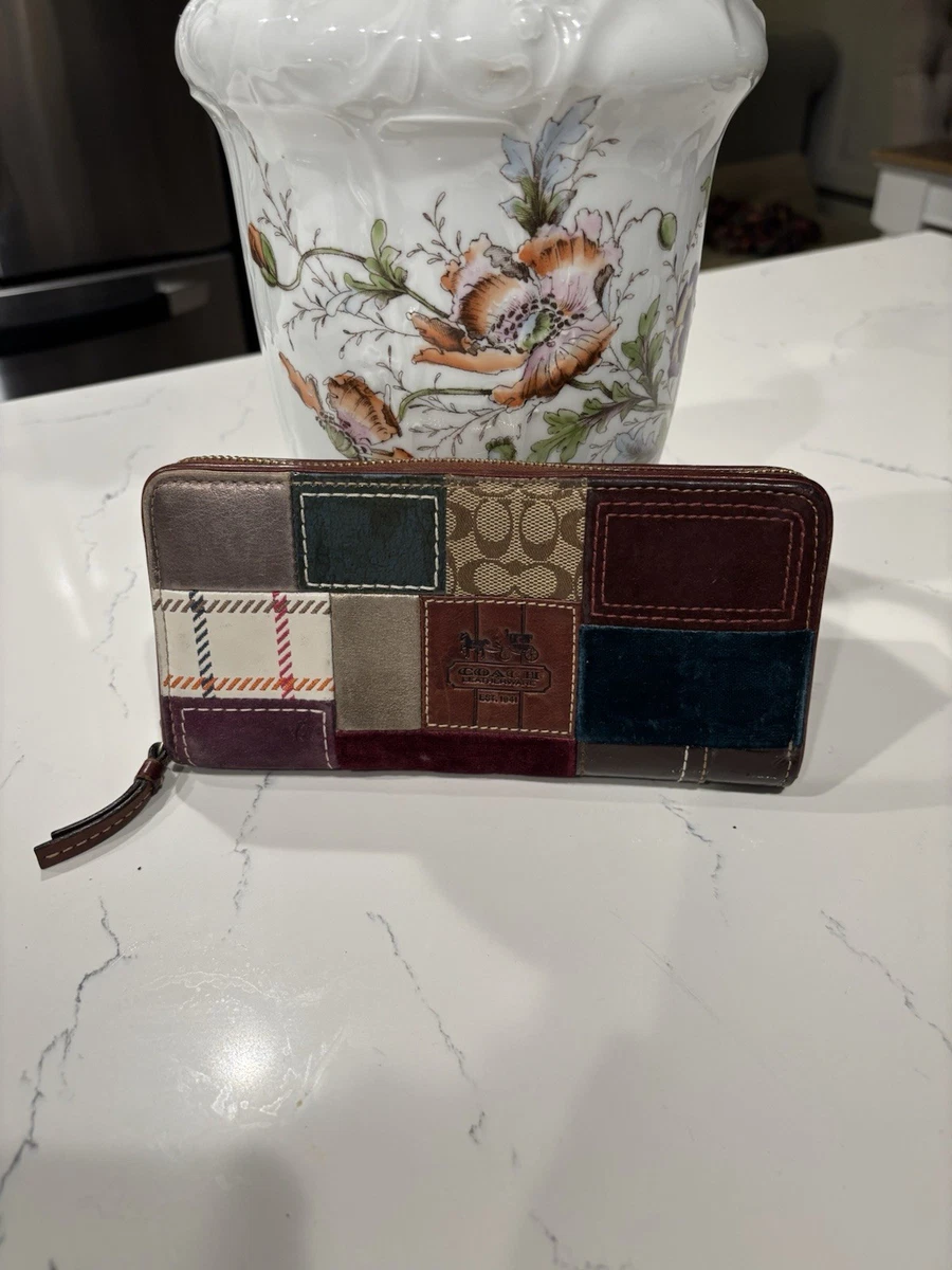 Coach Patchwork Wallet In Women's Wallets | eBay