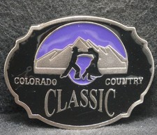 XC17173 NOS VINTAGE 1970s COLORADO COUNTRY CLASSIC COMMEMORATIVE BELT BUCKLE