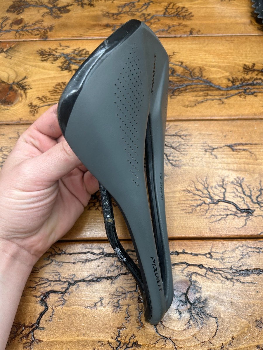 Specialized S-Works Power 155mm Gray Fact Carbon Saddle | eBay