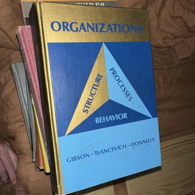 Organizations: FIRST Edition Hardcover Book by James Gibson