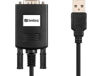 Sandberg 133-08 USB to Serial Link (9-pin), PL-2303TA, Black, Blister, 400m ~E~