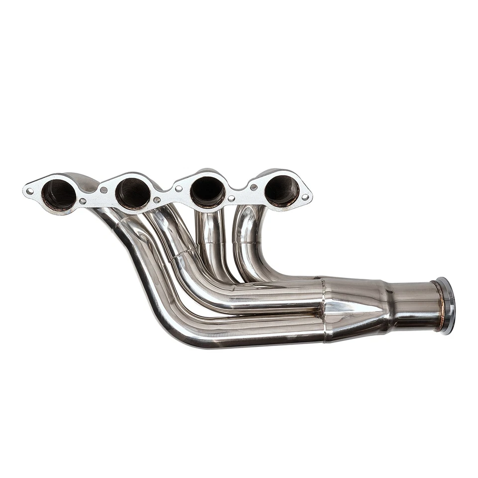 Cabezales de carreras de acero inoxidable con banda en V de 3,5" para motores Chevy BBC 366-502 V8 Foto 2 de 4