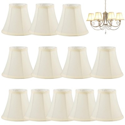 12 Pcs Chandelier Lamp Shades, Clip On Lamp Shades Set, Fabric Lampshade for ...