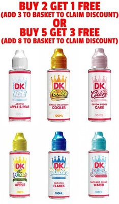 Donut King E Liquid 100ml 0mg Full DK Range 54 flavours available | eBay UK