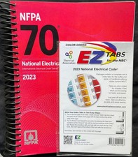 NFPA NEC 70 National Electrical Code 2023 with EZ Tabs Spiral-bound