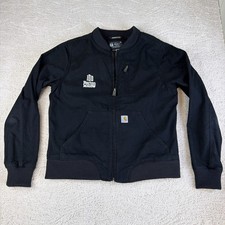 Women s Carhartt Size Medium 8-10 Rugged Flex Crawford Bomber Jacket Black