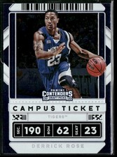 2020 Panini Contenders Draft Picks #4 Derrick Rose Campus Ticket