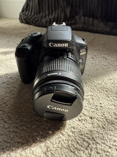 Canon EOS 4000D Camera with 18-55mm Lens and Battery Charger And Carry Bag