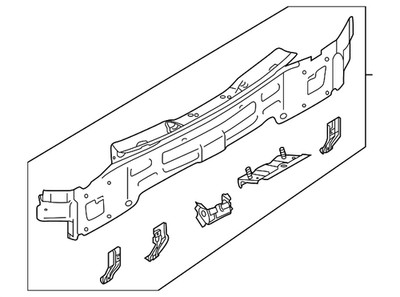 Genuine Volkswagen Rear Body Panel 3CN-813-301-A