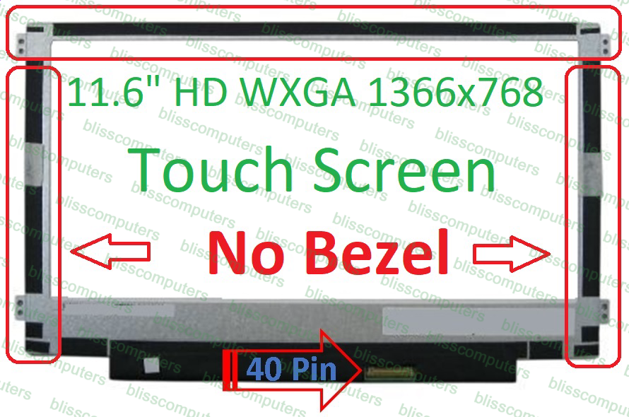 Lenovo Chromebook 5D10M56008 Touch LCD LED Screen LP116WH8-SPC1 HDI AG S NB(T)