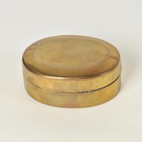 Vintage Brass Oval Stash Box Pill Box