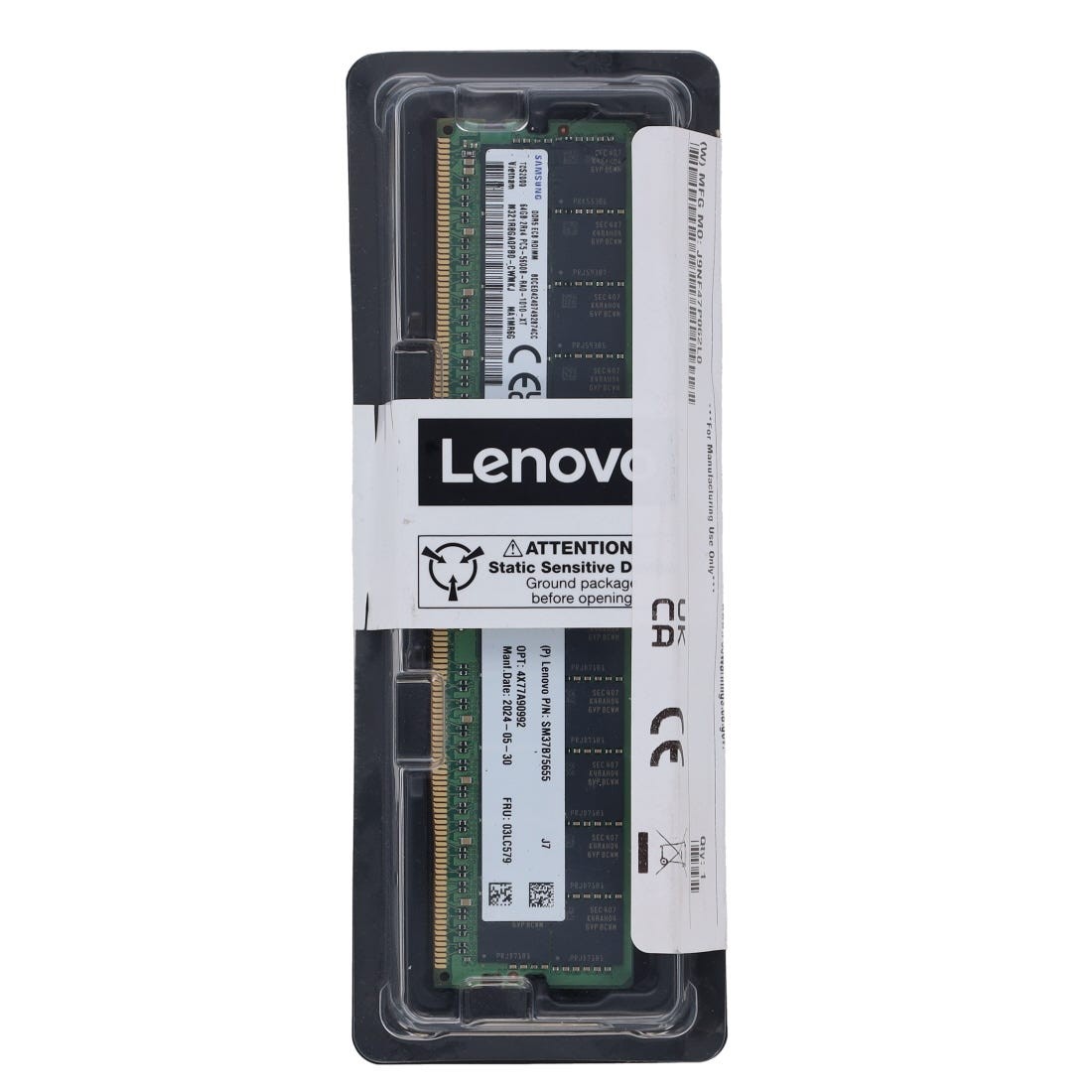 Lenovo 4X77A90992 64GB 2Rx4 PC5-44800B-R (DDR5-5600MHz) RAM - 1yr Wty