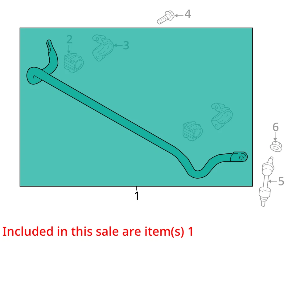 Barra estabilizadora traseira Kia Sportage FWD 2019 OEM 129K milhas - LKQ413217185 - Imagem 4 de 4