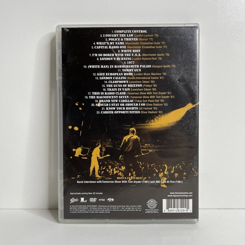 Clash - The Clash Live: Revolution Rock DVD 2008 W/Insert - Picture 2 of 8