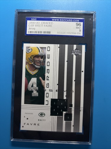 SGC 9 Game Used Jersey 2000 UD Graded Brett Favre Jersey #G-BF