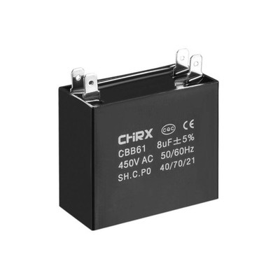 uxcell Ceiling Fan Capacitor CBB61 8uF 450V AC Double Insert Metalized...