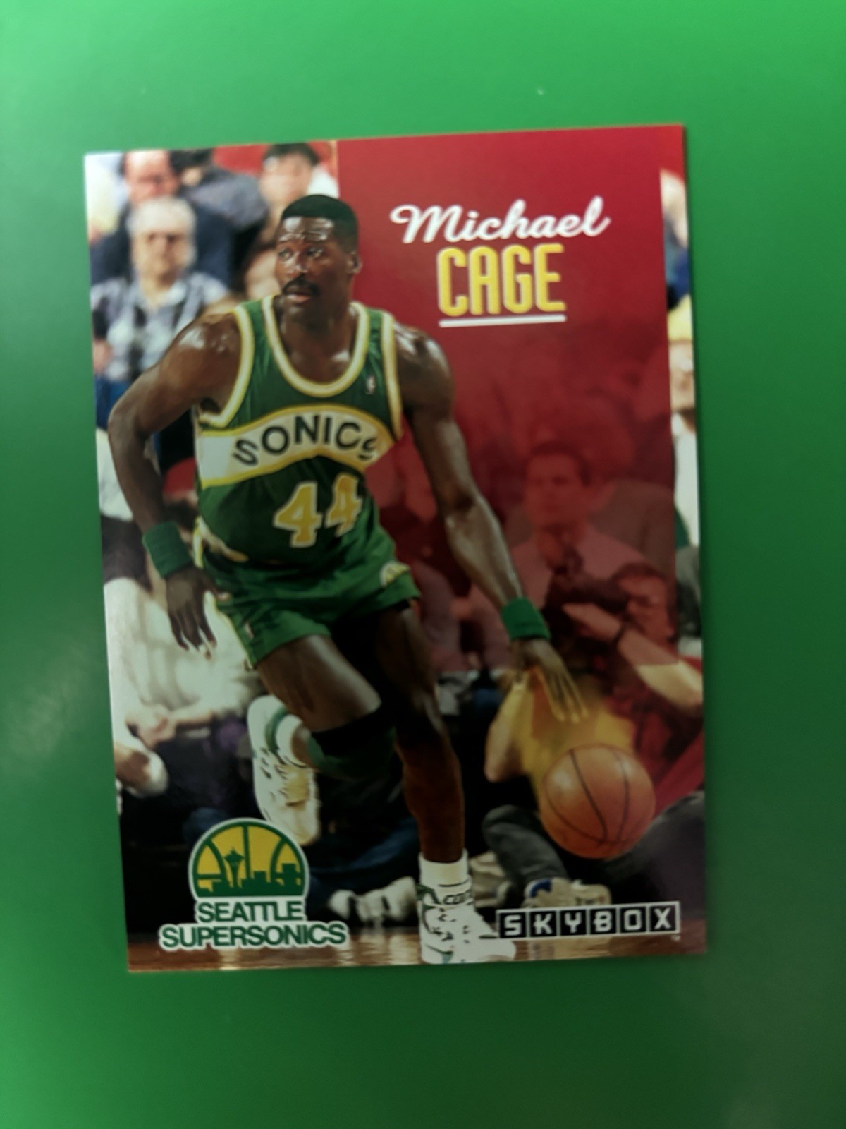 1992-93 Skybox Michael Cage Seattle SuperSonics #229