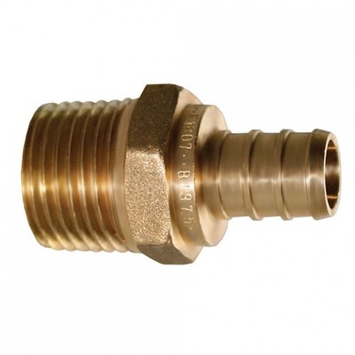 JONES STEPHENS C76036LF Male Adapter 3/4'' BRS PEX X 3/4'' MIP Connection