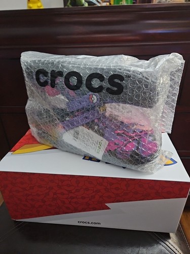 Crocs X Pokémon Gengar Classic Clogs Men's Size 10 Slip On Rubber Comfort