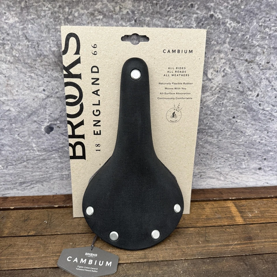 Asiento de sillín de bicicleta Brooks England Cambium C17 negro para todo clima hecho en Italia Foto 4 de 4