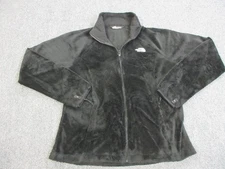 The North Face Jacket Womens Medium Black Osito Fleece Full Zip Soft Fuzzy Warm