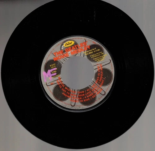 The Beatles Movie Medley (7" Vinyl, 1982, Capitol 5107) GOOD+