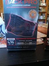 Back Pro Copper Infused Compression Support Belt L/XL