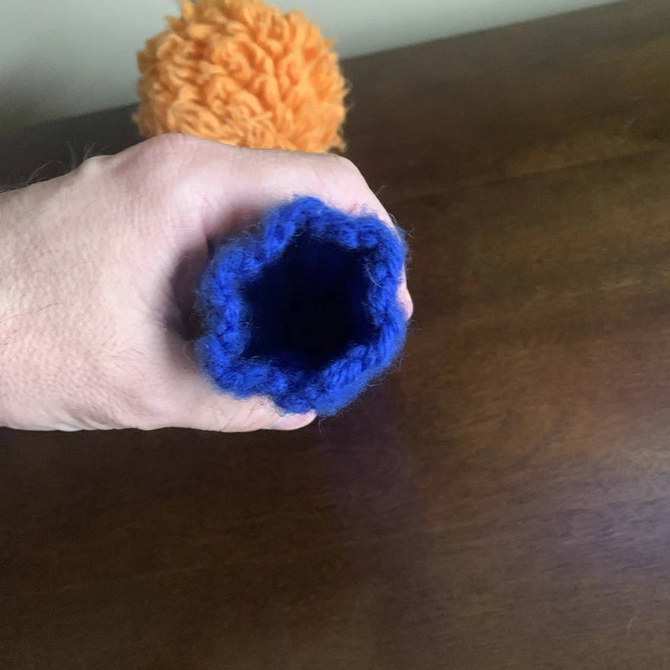 Sunfish Blue and Orange knit wool fairway golf headcover - Image 4 of 4