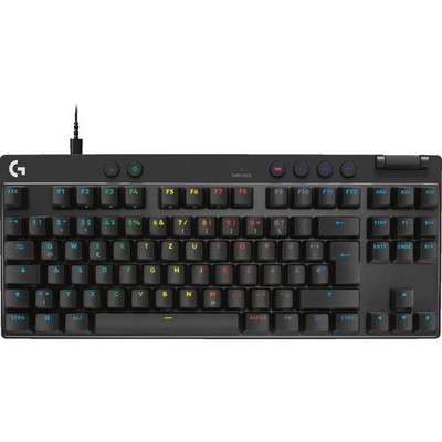 Logitech PRO X TKL RAPID Gaming-Tastatur Black Beleuchtet Keyboard