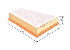 BOSCH Luftfilter 1 457 433 061 für CITROËN PEUGEOT