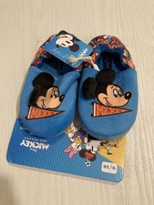 New Mickey Mouse Toddler Shoes Slippers Size 9/10 Elastic Heel Disney