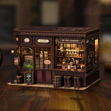 Book Nook Kit - DIY Miniature House Kit for Adults, Teens and Beginners, Corner