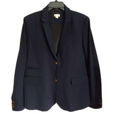 J. Crew Womens Navy Blazer Preppy Business Office Academia 14