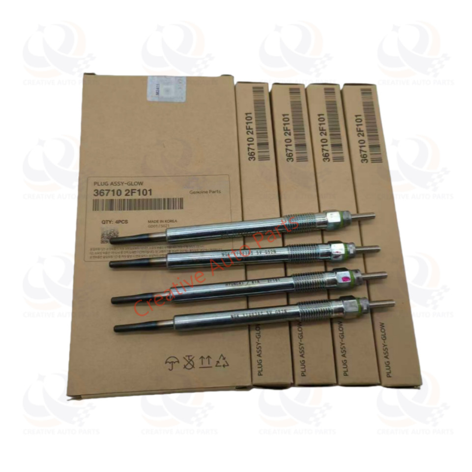 NEW 367102F101 Glow Plug Set 4pcs for Hyundai Santa Fe Tucson Kia Sportage