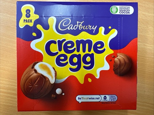 Cadbury Milk Chocolate Crème Eggs 320g (8 Eggs) - Perfect for Easter Hunts