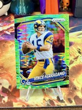 2025 Panini Prizm Vince Ferragamo Neon Green Pulsar #240
