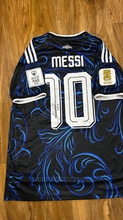 Maglia da trasferta Lionel Messi firmata Mondiali Argentina 2026 con Coa incluso