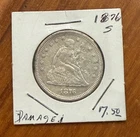 1876-S Seated Liberty Silver Quarter 25c