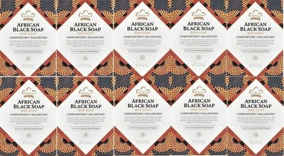Nubian Heritage - 10 Pack African Black Soap- 5oz Soaps