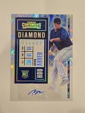 Bryan Abreu Auto 2020 Panini Contenders Diamond Cracked Ice /15 RC Rookie Astros