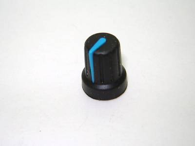 Crate 1/4'' Mixer Knob Black w Blue - 18-322-03