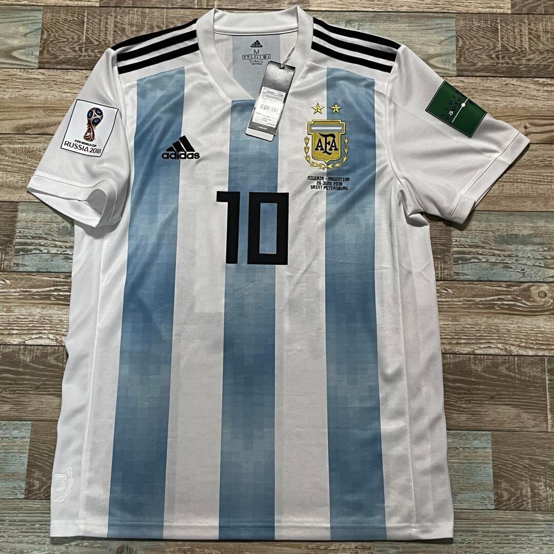 BNWT LIONEL MESSI #10 ARGENTINA HOME JERSEY WORLD CUP 2018 PATCHES
