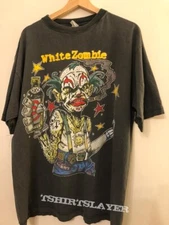 White Zombie UK Tour T-shirt 1996 Remake tee Unisex Men Women NH14024