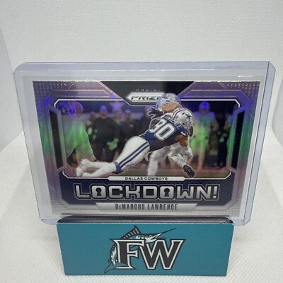 2024 Panini Prizm DeMarcus Lawrence #16 Silver Lockdown Prizm Cowboys