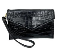 Envelope Clutch Purse for Women Faux Leather Handbag Evening Bag with Wristlet