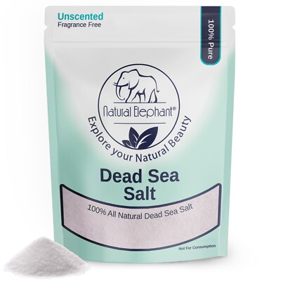 #ad Natural Elephant Dead Sea Salt 100% Pure 1 lb 2 lb 5 lb 10 lb Bag Fine Grain $35.99
