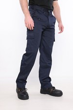 Mens Black Cargo Combat Work Trousers Work Pants Size 30 to 42 By Ranger